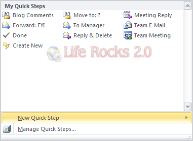 Create new Quick Step