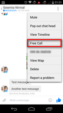 Facebook voice call