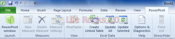 PowerPivot Tab