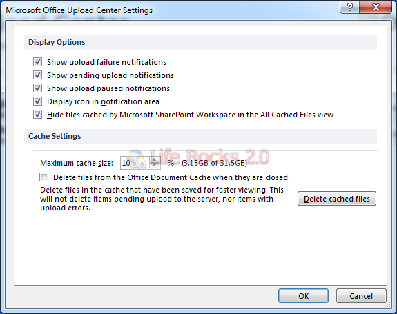 Upload Center Settings