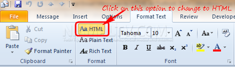 convert to HTML