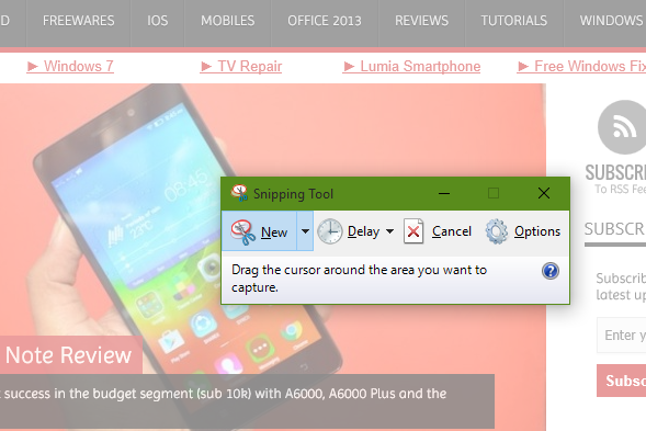 snipping tool new
