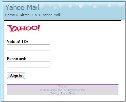 orkut login. Yahoo mail from Orkut